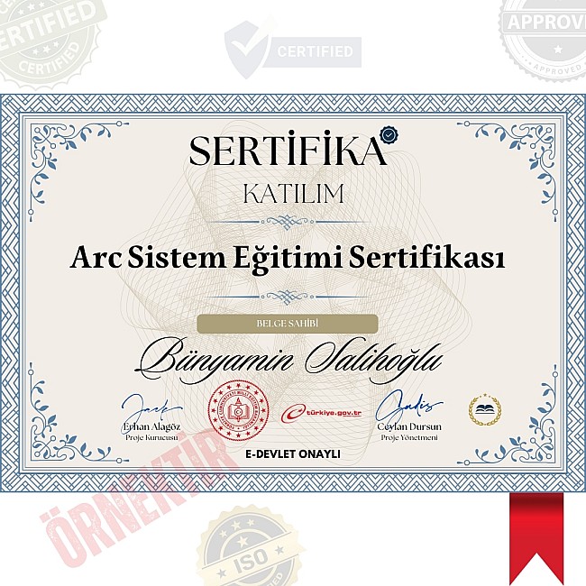 Arc Sistem Eğitimi Sertifika / 45 Saat