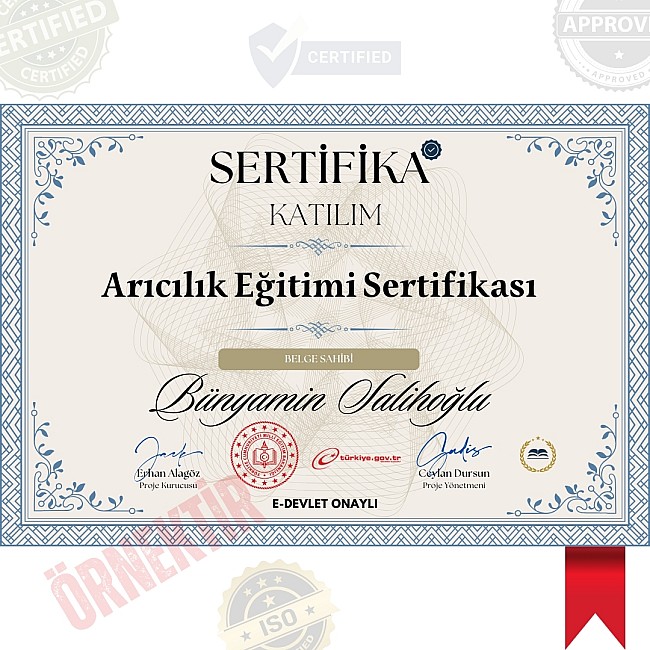 Arıcılık Eğitimi Sertifika / 120 Saat