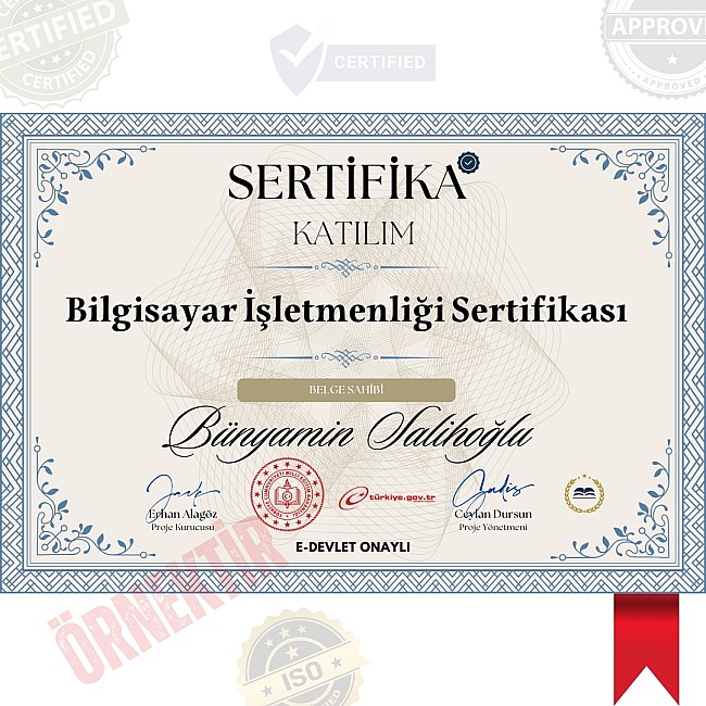 Bilgisayar İşletmenliği Sertifika / 120 Saat