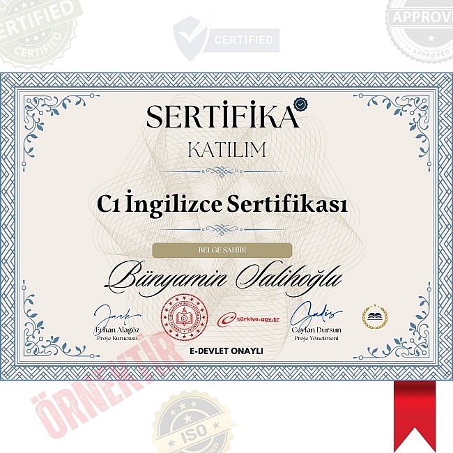 C1 İngilizce Sertifika / 160 Saat