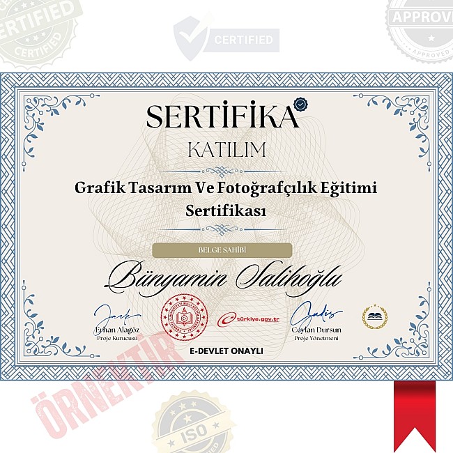 Grafik Tasarım Ve Fotoğrafçılık Eğitimi Sertifika / 120 Saat