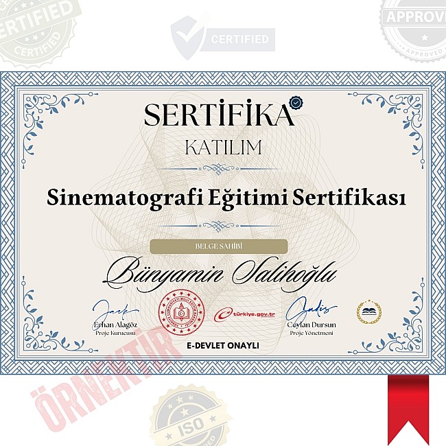 Sinematografi Eğitimi Sertifika / 40 Saat