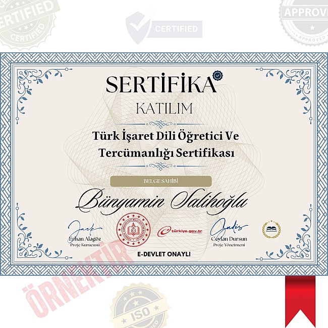 Türk İşaret Dili Öğretici Ve Tercümanlığı Sertifika / 200 Saat